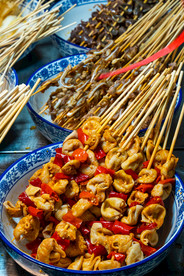 麻辣百叶结美食食材海报素材