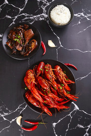 麻辣龙虾美食食材海报素材