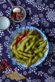 毛豆豆角食物食材海报素材