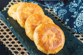 烧饼美食食材海报素材