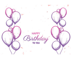 生日背景 生日派对 生日气球图