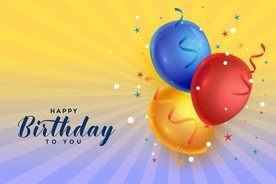 生日背景 生日派对 生日气球图