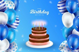 生日背景 生日派对 生日气球图