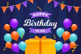 生日背景 生日派对 生日气球图