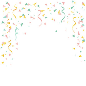 五彩纸屑 节日飘带 彩带