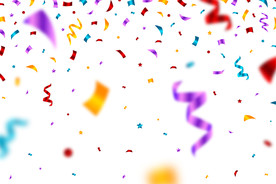 五彩纸屑 节日飘带 彩带