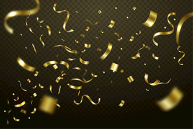 五彩纸屑 节日飘带 彩带