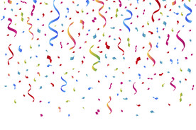 五彩纸屑 节日飘带 彩带