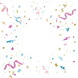 五彩纸屑 节日飘带 彩带