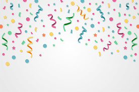 五彩纸屑 节日飘带 彩带