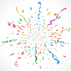 五彩纸屑 节日飘带 彩带