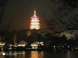 杭州西湖的雷峰塔摄影图片