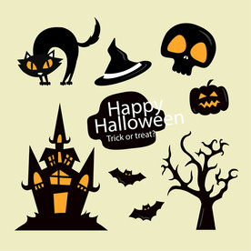 万圣节 鬼怪 蝙蝠