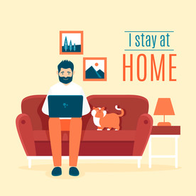 人物插图 扁平办公人物矢量插图