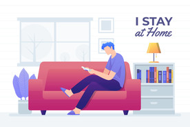 人物插图 扁平办公人物矢量插图