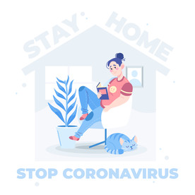 人物插图 扁平办公人物矢量插图