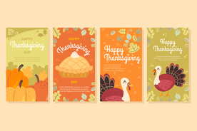 手绘感恩节