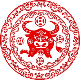 生肖牛剪纸