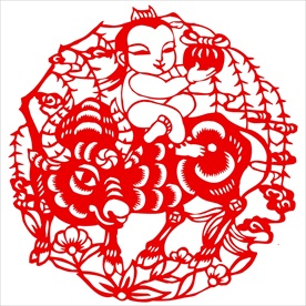 生肖牛剪纸