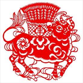 生肖牛剪纸