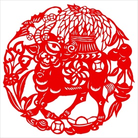 生肖牛剪纸