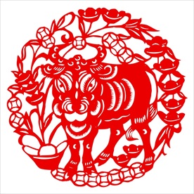 生肖牛剪纸