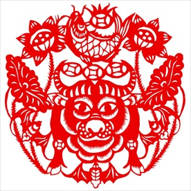 生肖牛剪纸