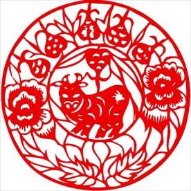生肖牛剪纸