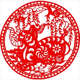 生肖牛剪纸