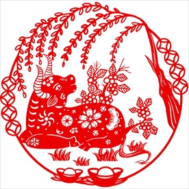 生肖牛剪纸