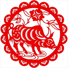 生肖牛剪纸