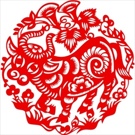 生肖牛剪纸