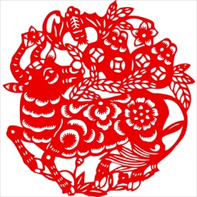 生肖牛剪纸