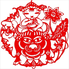 生肖牛剪纸