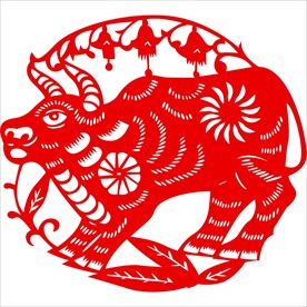 生肖牛剪纸