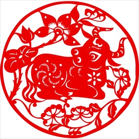 生肖牛剪纸