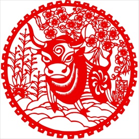 生肖牛剪纸