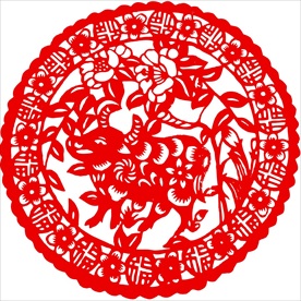 生肖牛剪纸