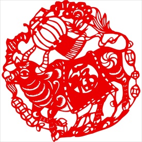 生肖牛剪纸