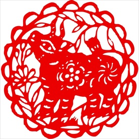 生肖牛剪纸