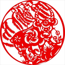 生肖牛剪纸