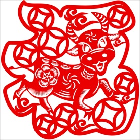生肖牛剪纸