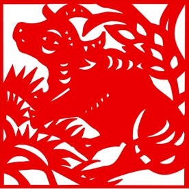 生肖牛剪纸