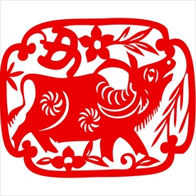 生肖牛剪纸