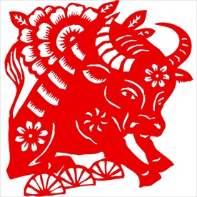 生肖牛剪纸