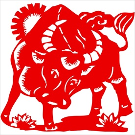 生肖牛剪纸