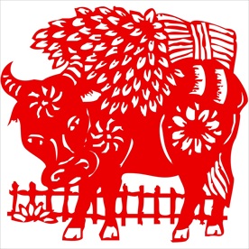 生肖牛剪纸