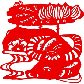 生肖牛剪纸