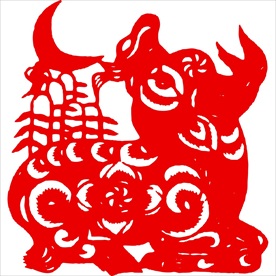 生肖牛剪纸