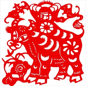 生肖牛剪纸